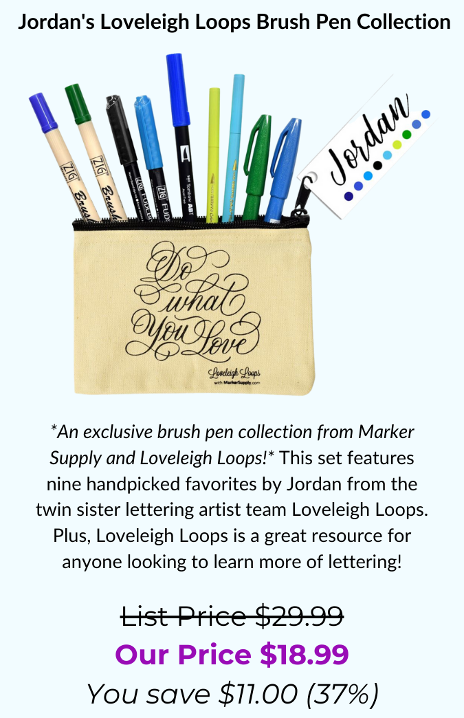 Karin Brushmarker Pro Brush Pen Modern Lettering Brush Calligraphy 